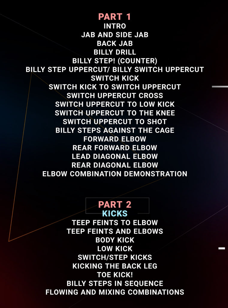 Billy Steps Footwork Mastery For Striking Arts by Billy Fonua & AJ Ma