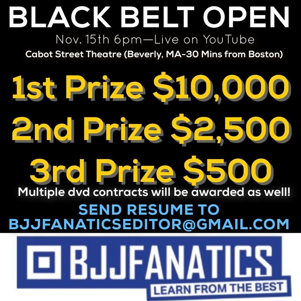 BJJFANATICS Announces Black Belt Open