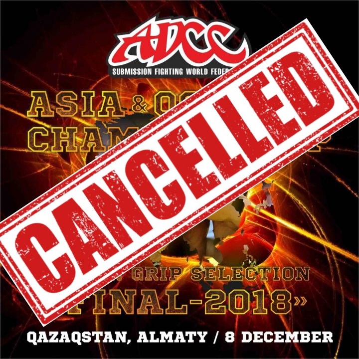 ADCC Asia &Oceania Trial 2018 - CANCELLED!