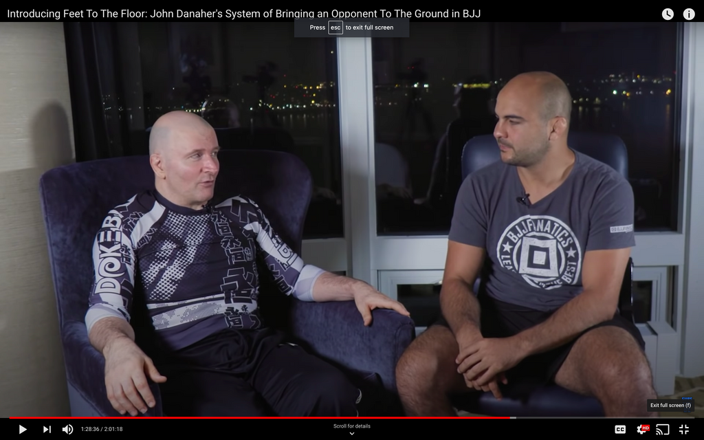 Introducing Feet To The Floor: John Danaher's System of Bringing an Opponent To The Ground in BJJ