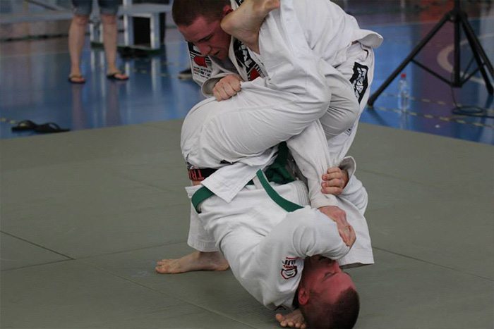 Closed Guard Armbar Against a Standing Opponent
