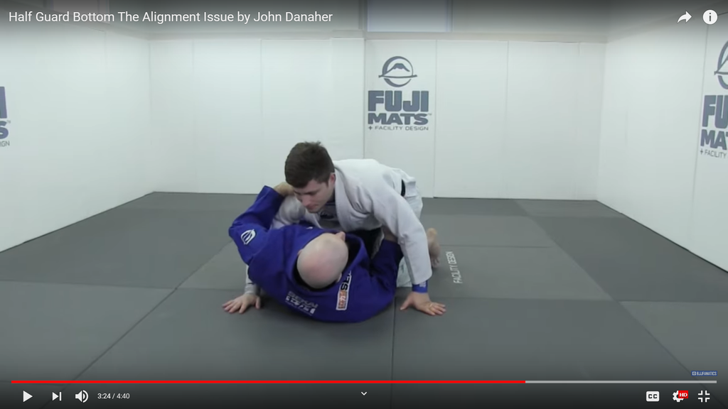 FREE VIDEO! Half Guard Bottom Alignment by John Danaher