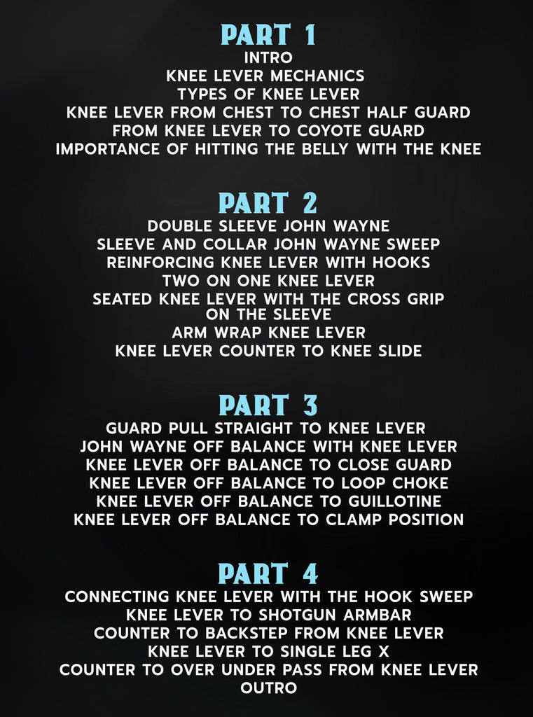 Knee Lever John Wayne Sweep Engineering by Adam Wardzinski BJJ Fanatics