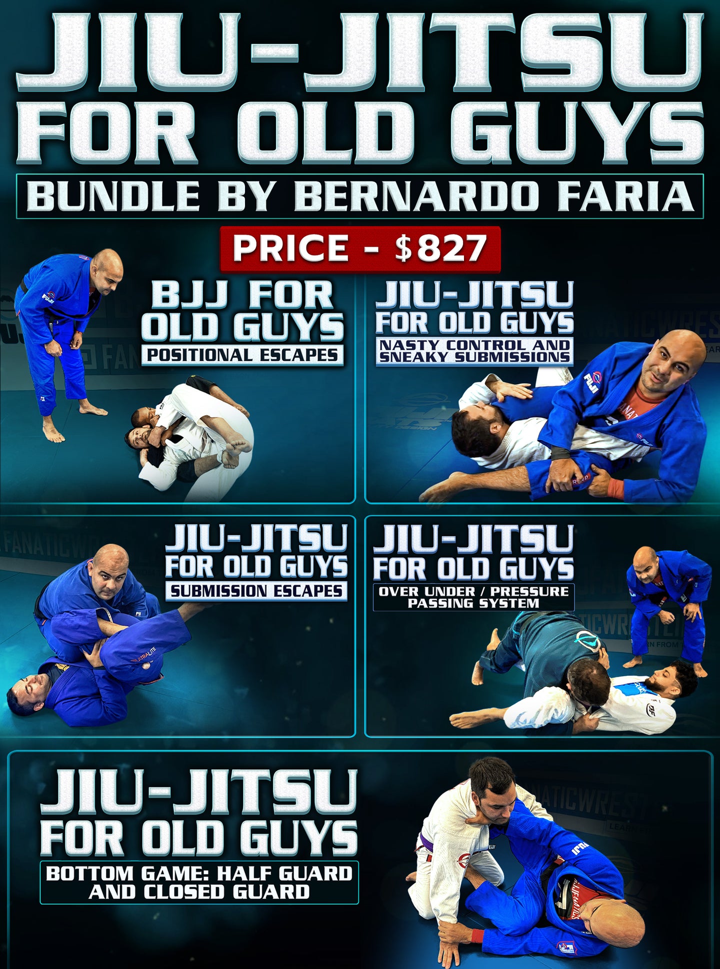 Jiu Jitsu For Old Guys Bundle by Bernardo Faria - BJJ Fanatics