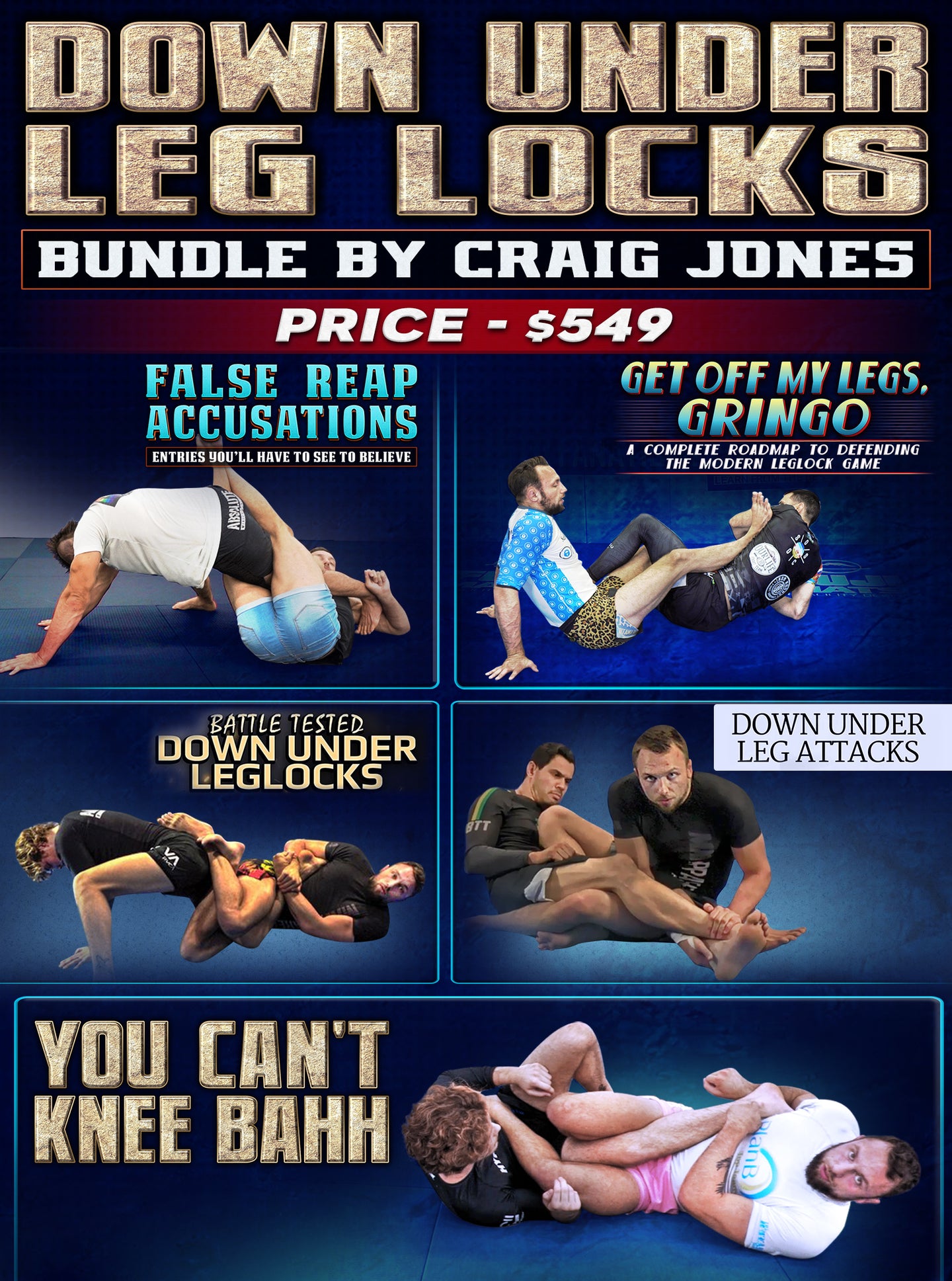 Down Under Leg Locks Bundle by Craig Jones – BJJ Fanatics