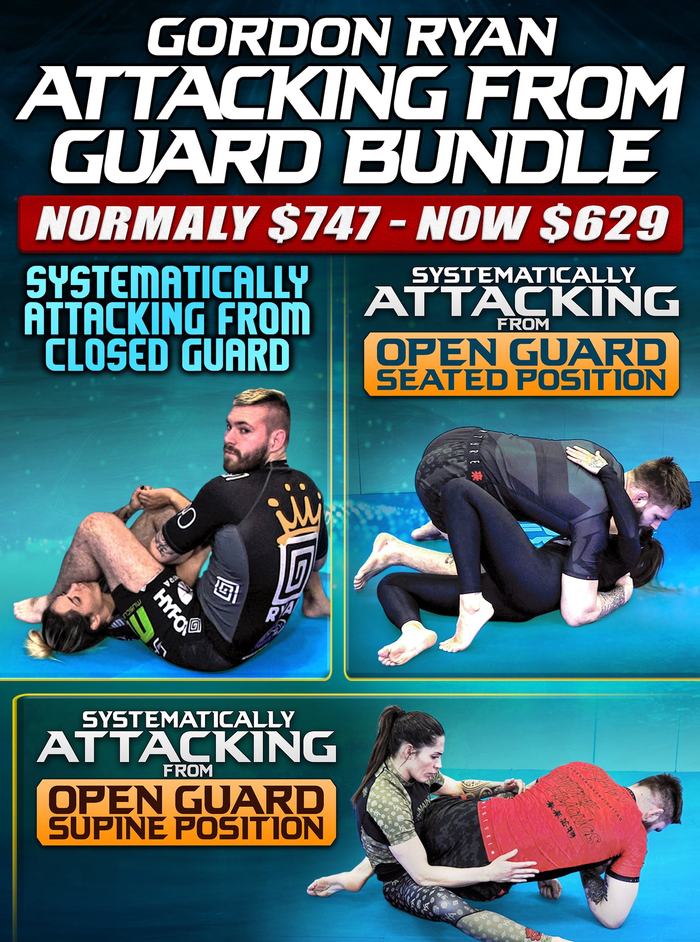Attacking From Guard Bundle by Gordon Ryan - BJJ Fanatics