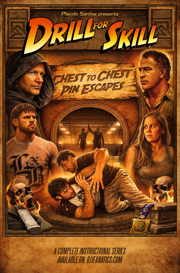 Drill for Skill Chest to Chest Pin Escapes by Placido Santos - BJJ Fanatics