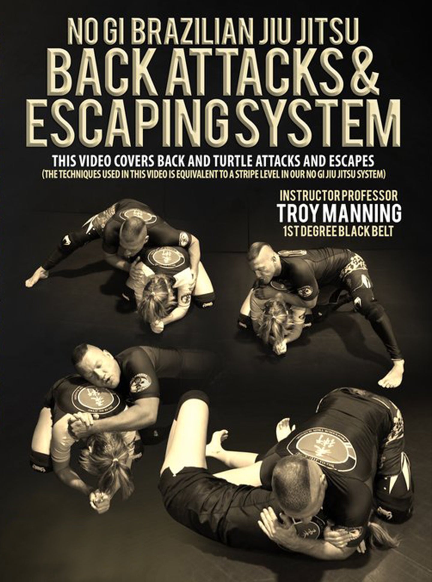 No Gi Jiu Jitsu Back Attacks and Escaping System by Troy Manning - BJJ Fanatics