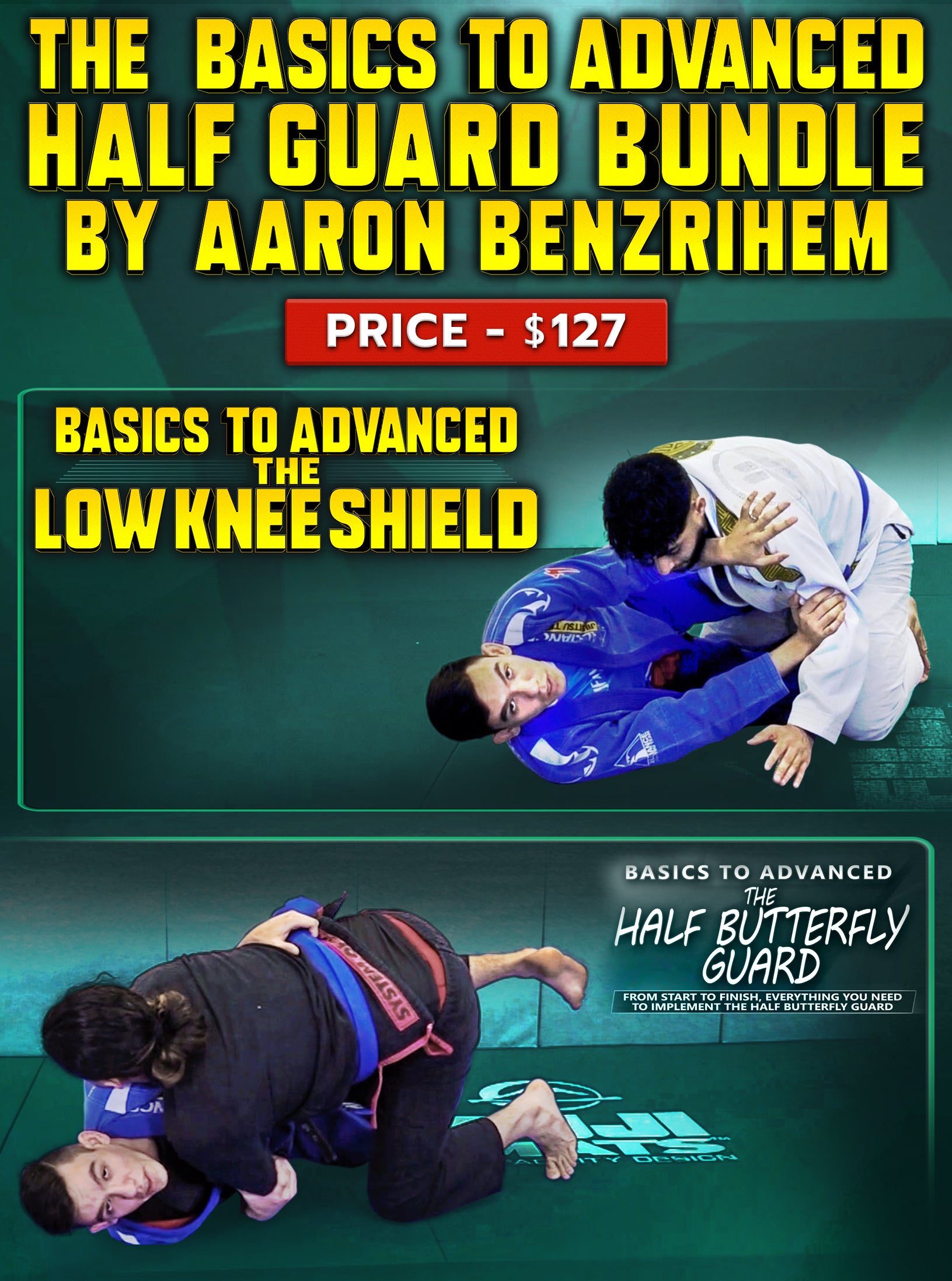 The Basics To Advanced Half Guard Bundle by Aaron Benzrihem – BJJ