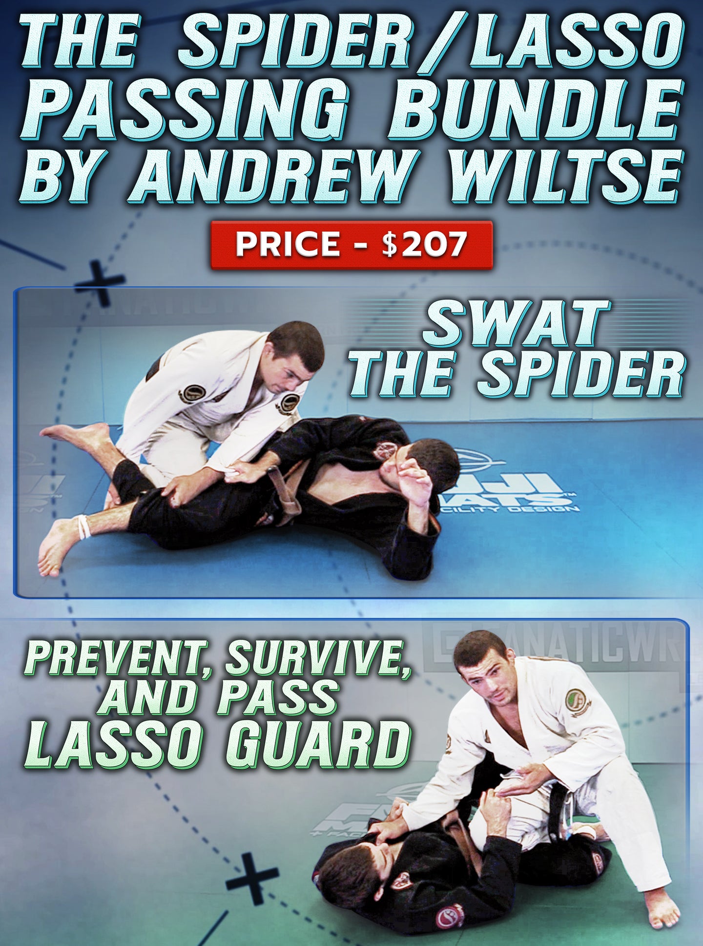The Lasso/Spider Passing Bundle by Andrew Wiltse - BJJ Fanatics